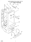 REFRIGERATOR LINER Diagram and Parts List for KSRB27QGBL00  KitchenAid Refrigerator
