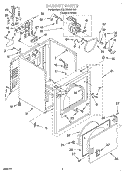 SECTION Diagram and Parts List for 3XLER5435HQ0  Whirlpool Dryer