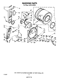 BULKHEAD Diagram and Parts List for LG5531XMW0  Whirlpool Dryer