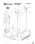 CABINET Diagram and Parts List for 3XKGN705001  Whirlpool Refrigerator
