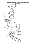 HEATER, PUMP AND LOWER SPRAY ARM Diagram and Parts List for DU8900XT6  Whirlpool Dishwasher