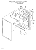 REFRIGERATOR DOOR Diagram and Parts List for RT18AKXHW00  Roper Refrigerator