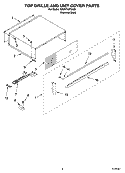 TOP GRILLE AND UNIT COVER PARTS Diagram and Parts List for KBUDT4270A02  KitchenAid Refrigerator