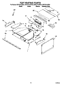 TOP VENTING PARTS Diagram and Parts List for KEHC379JWH06  KitchenAid Microwave Oven Combo