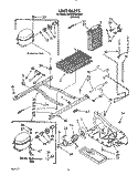UNIT Diagram and Parts List for 8ED25DQXXN01  Whirlpool Refrigerator