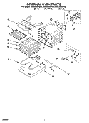 INTERNAL OVEN PARTS Diagram and Parts List for KESS908SPW00  KitchenAid Range