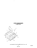 OVEN DOOR Diagram and Parts List for F7107W1  Roper Range