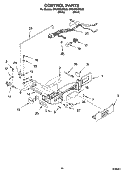 CONTROL PARTS Diagram and Parts List for GF6NFEXRQ00  Whirlpool Refrigerator