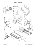 UNIT PARTS Diagram and Parts List for KBFS20EVMS13  KitchenAid Refrigerator