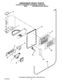 DISPENSER FRONT PARTS Diagram and Parts List for GSC25C5EYY00  Whirlpool Refrigerator