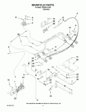 MANIFOLD PARTS Diagram and Parts List for GW399LXUS04  Whirlpool Range