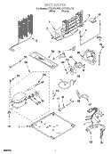 UNIT Diagram and Parts List for ET21UKXJT01  Whirlpool Refrigerator
