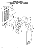 AIR FLOW PARTS Diagram and Parts List for CS22AFXKQ05  Crosley Refrigerator
