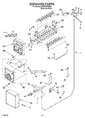 ICEMAKER PARTS Diagram and Parts List for KSSC36FMS00  KitchenAid Refrigerator