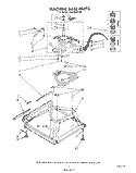 MACHINE BASE Diagram and Parts List for LA6098XTF0  Whirlpool Washer