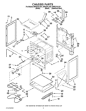CHASSIS PARTS Diagram and Parts List for WFE374LVQ1  Whirlpool Range