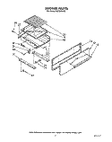 BROILER Diagram and Parts List for FGP325VW2  Roper Range