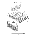LOWER RACK Diagram and Parts List for KUDA22SWWH0  KitchenAid Dishwasher