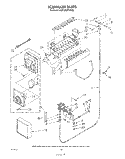 ICEMAKER Diagram and Parts List for KSRT26DTPL00  Whirlpool Refrigerator