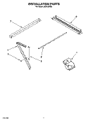 INSTALLATION PARTS Diagram and Parts List for ACQ128XS0  Whirlpool Air Conditioner