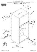 CABINET Diagram and Parts List for RT14HDXDN03  Roper Refrigerator