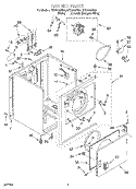 SECTION Diagram and Parts List for REX5635EQ2  Roper Dryer