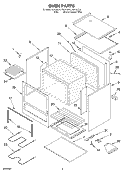 OVEN Diagram and Parts List for FEP210EN4  Roper Range