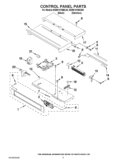 CONTROL PANEL PARTS Diagram and Parts List for KEBK101BBL00  KitchenAid Wall Oven