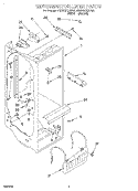 REFRIGERATOR LINER Diagram and Parts List for 4KSRS27QDA00  KitchenAid Refrigerator