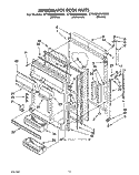 REFRIGERATOR DOOR Diagram and Parts List for ET20DMXAN00  Whirlpool Refrigerator
