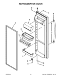 Part Location Diagram of WPW10398788 Whirlpool Door Handle - Black