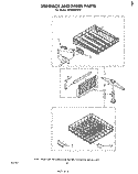 DISHRACK AND PANEL Diagram and Parts List for DP6880XLP0  Whirlpool Dishwasher