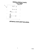MISCELLANEOUS, OPTIONAL Diagram and Parts List for LSB6400KQ0  Whirlpool Washer
