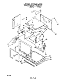 LOWER OVEN Diagram and Parts List for KEBI271YBL1  KitchenAid Wall Oven
