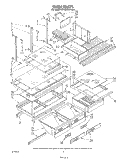 SHELF , LIT/OPTIONAL Diagram and Parts List for ET18DKXTF00  Whirlpool Refrigerator