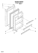 DOOR Diagram and Parts List for EL03CCXLB  Whirlpool Refrigerator