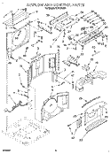 AIRFLOW AND CONTROL Diagram and Parts List for ACU124XD1  Whirlpool Air Conditioner