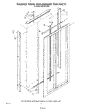 CABINET TRIMS AND BREAKER TRIM Diagram and Parts List for KSRF36DTX00  KitchenAid Refrigerator