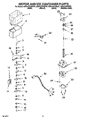 MOTOR AND ICE CONTAINER PARTS Diagram and Parts List for KSRA22CNBT01  KitchenAid Refrigerator