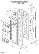 REFRIGERATOR DOOR Diagram and Parts List for KSRS22QAWH21  KitchenAid Refrigerator