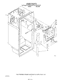 LINER Diagram and Parts List for ET18GKXSW10  Whirlpool Refrigerator