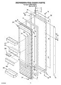 REFRIGERATOR DOOR PARTS Diagram and Parts List for KSSP36QKS02  KitchenAid Refrigerator