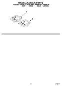 MISCELLANEOUS  PARTS, OPTIONAL PARTS (NOT INCLUDED) Diagram and Parts List for KUDI01FLSS1  KitchenAid Dishwasher