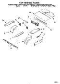 TOP VENTING PARTS, OPTIONAL PARTS Diagram and Parts List for YKEBC177KM0  KitchenAid Wall Oven