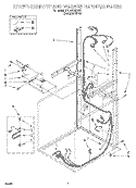 Part Location Diagram of 3396693 Whirlpool HARNS-WIRE