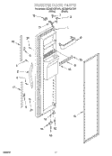 FREEZER DOOR Diagram and Parts List for 6ED22DQXFW01  Whirlpool Refrigerator