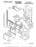 OVEN Diagram and Parts List for KEMS307DBS4  KitchenAid Microwave Oven Combo