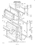 DOOR , MISCELLANEOUS Diagram and Parts List for ET17AKXLWR0  Whirlpool Refrigerator