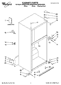 CABINET PARTS Diagram and Parts List for ER9FHKXVQ00  Whirlpool Refrigerator