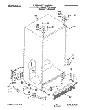 CABINET Diagram and Parts List for TS25AWXBW00  Estate Refrigerator